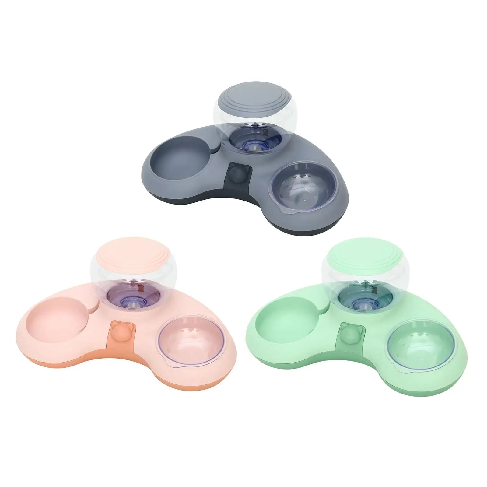 

2 in 1 Automatic Pet Feeder, Dog Cat Water Dispenser,Pets Feeder Bowl Small Dogs Water Bowl Dish, 1.4L Watering Supplies