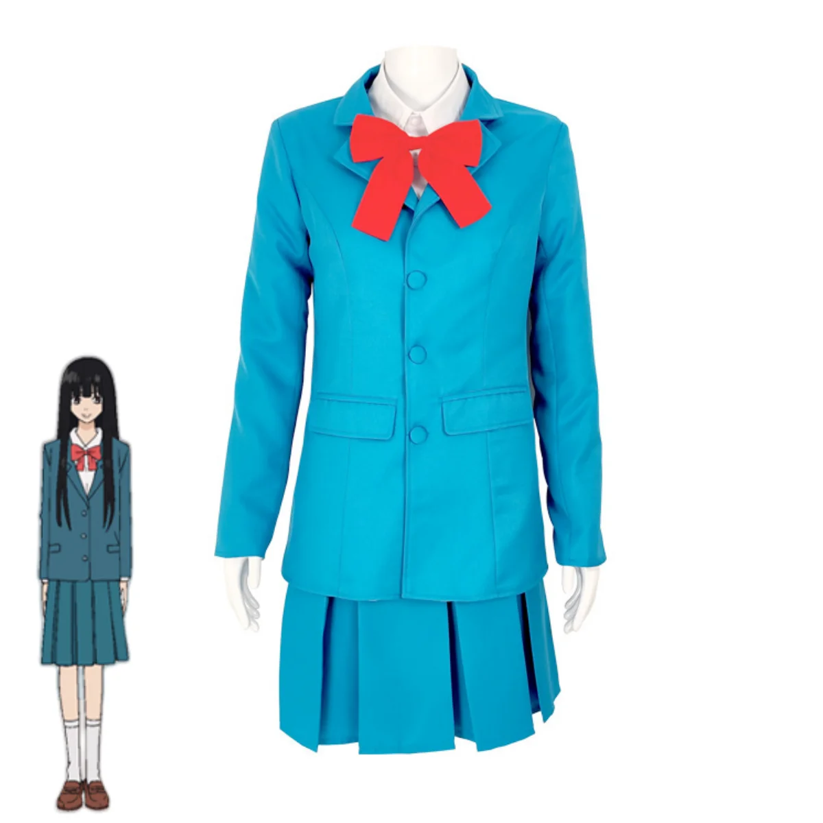 Фото XQAnime Kimi Ni Todoke: From Me To You Kuronuma Sawako Косплей Костюм Япония и Южная Корея JK Школьная форма Парик Женщина Милый Су №2