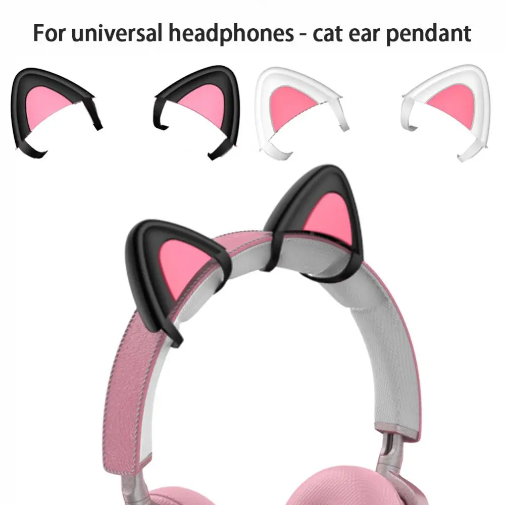 

Universal Headphone Cat Ear Pendant Earphone Decoration Blue-tooth Headset Accessories Headphone Cat Ear Kit Earphone Accessory