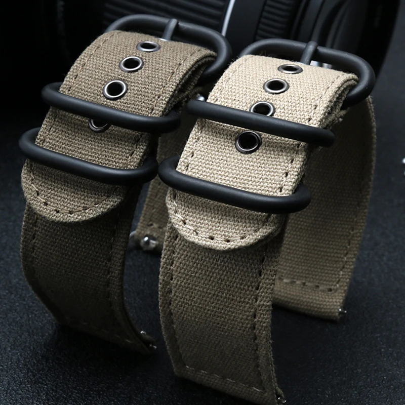 

18mm 20mm 22mm Woven Nylon Canvas Watch Band For Seiko Citizen Strap Water Proof Breathable Men Accessories Wristband Bracelet