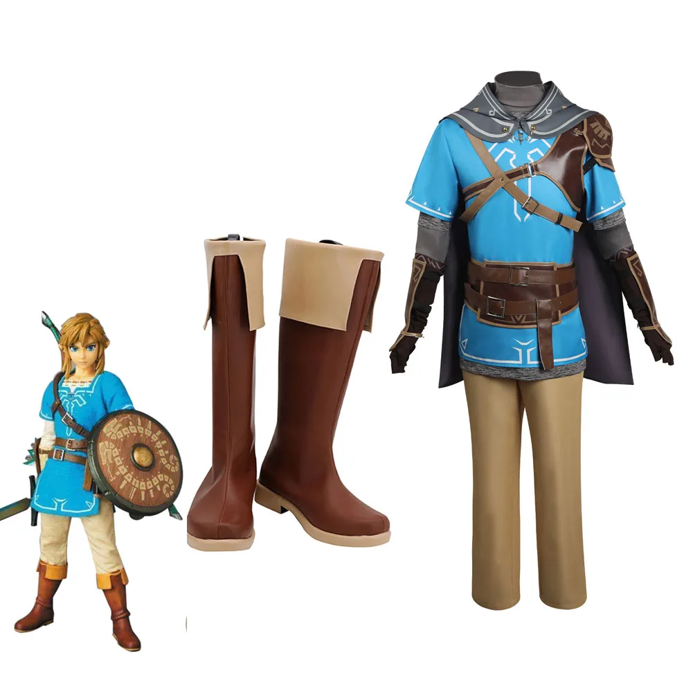 

Breath of the Wild Link Cosplay Shoes Boots Halloween Costumes Accessory Custom Made
