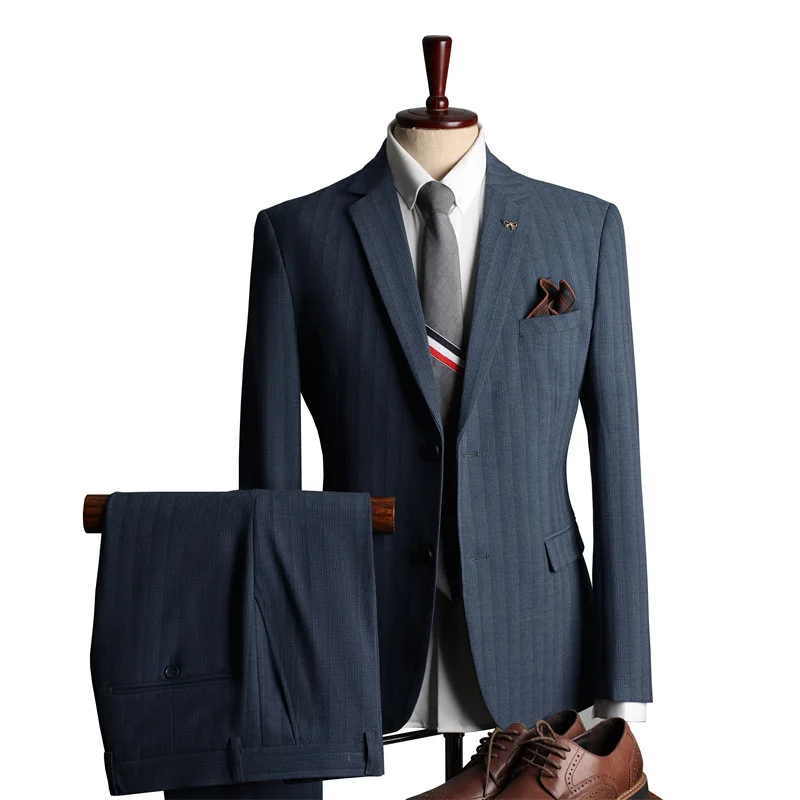 

Custom Made Groom Wedding Dress Blazer Pants Business High-end Classic Dress Trousers ZHA09-65999