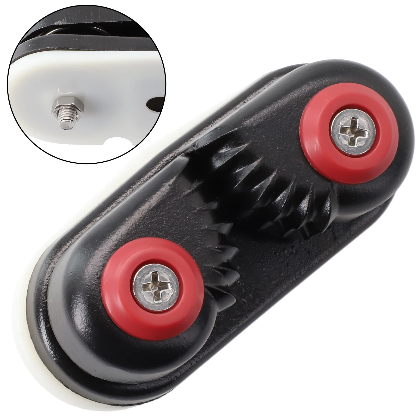

Kayak Canoe Sailboat Accessories High Quality Cleat Aluminium Alloy Black Kayak Canoe Sailboat Line Cleat Clip