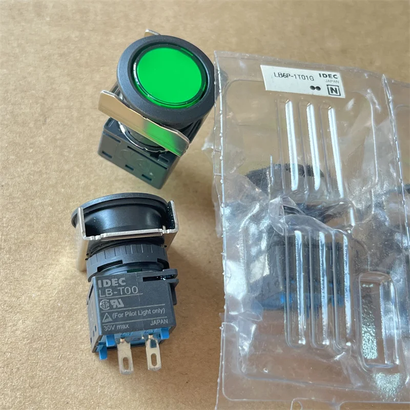 LB6P-1T01G Импортный IDEC LB-T00 Зеленый индикатор 5 В постоянного тока 16 мм Оригинальный
