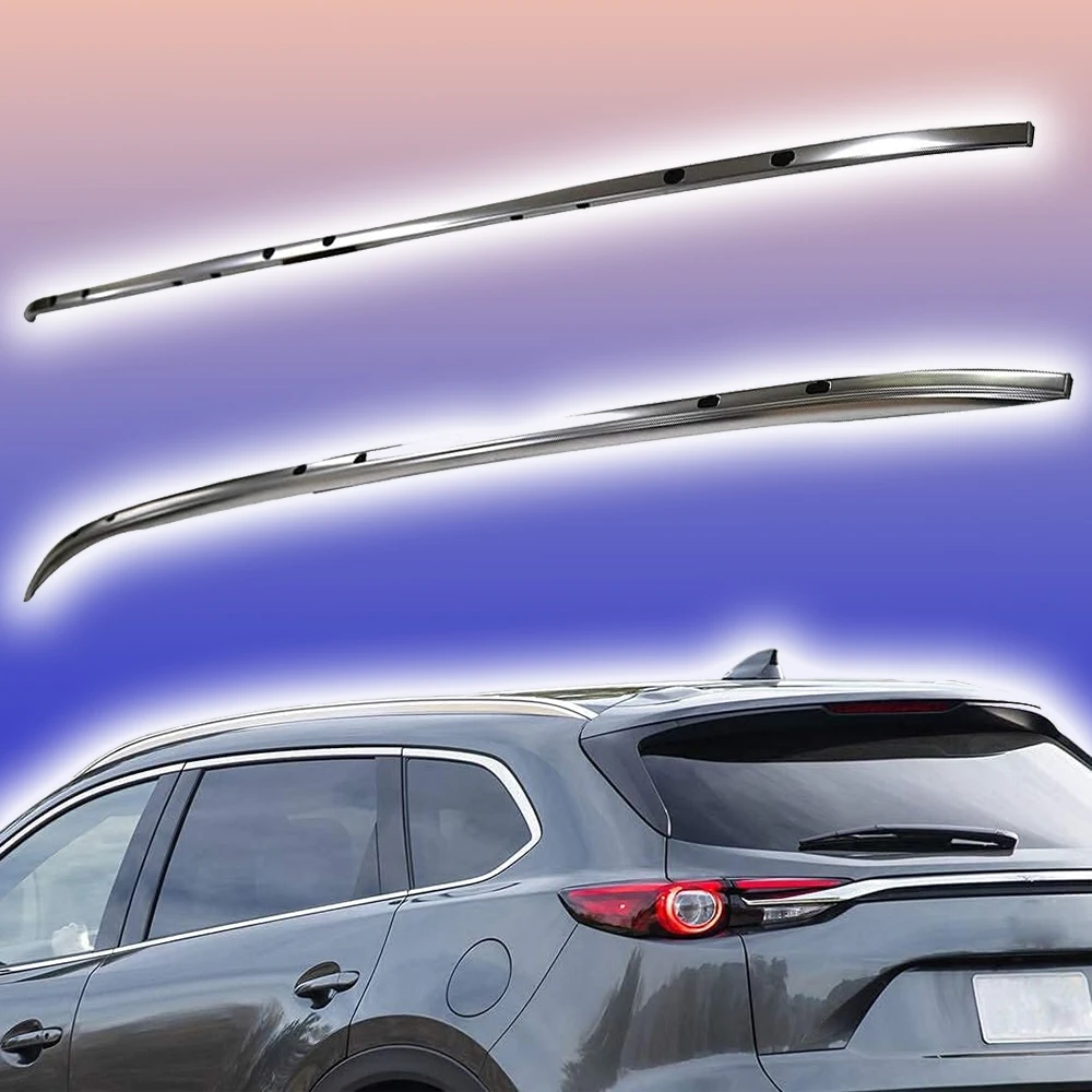 2 шт. алюминиевые рельсовые стеллажи на крышу для Mazda Φ CX9 2016-2024