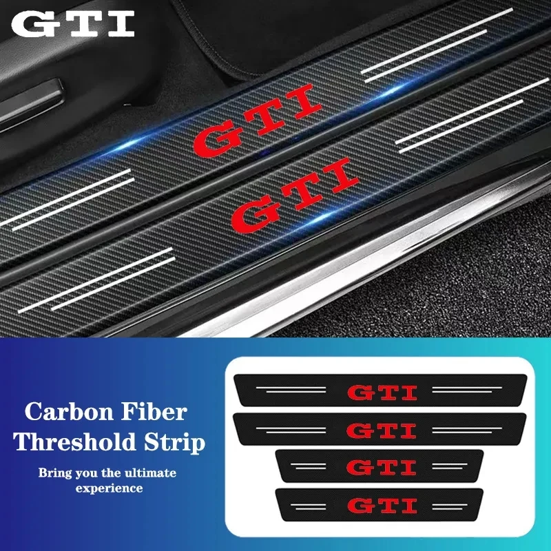 

4 шт., декоративные полосы из углеродного волокна для VW GTI Polo Golf GTD CADDY MK2 MK4 MK5 MK6