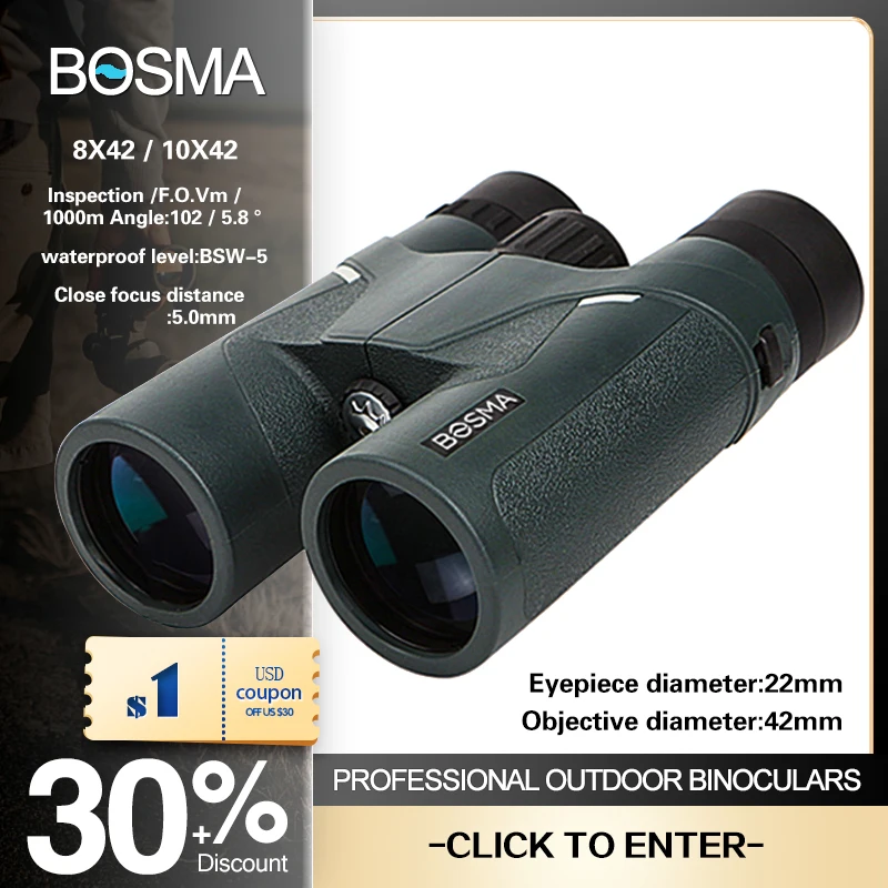 Silver Tiger 8X42 10x42 Eyepiece 22MM Telescope HD military Binoculars For Outdoor Hunting spyglass Optical Lll Night Vision | Инструменты