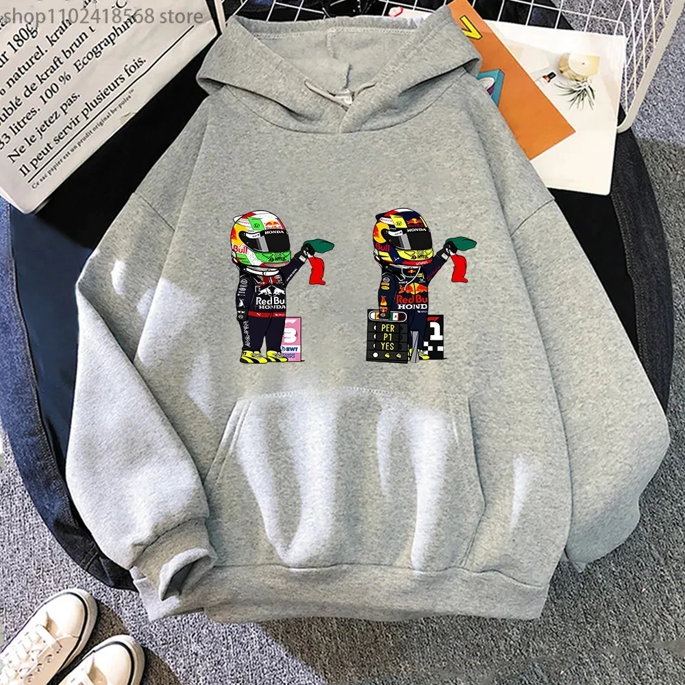 

F1 Car 11 Hoodies Sergio Perez Pack Print Men Clothing Game Sweatshirt Spring Autumn Clothes Y2k Top Streetwear Women Pullover