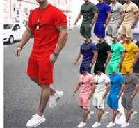 high end summer sports brand fitness running clothes t shirt cool quick drying shorts buy 2 more cost effective