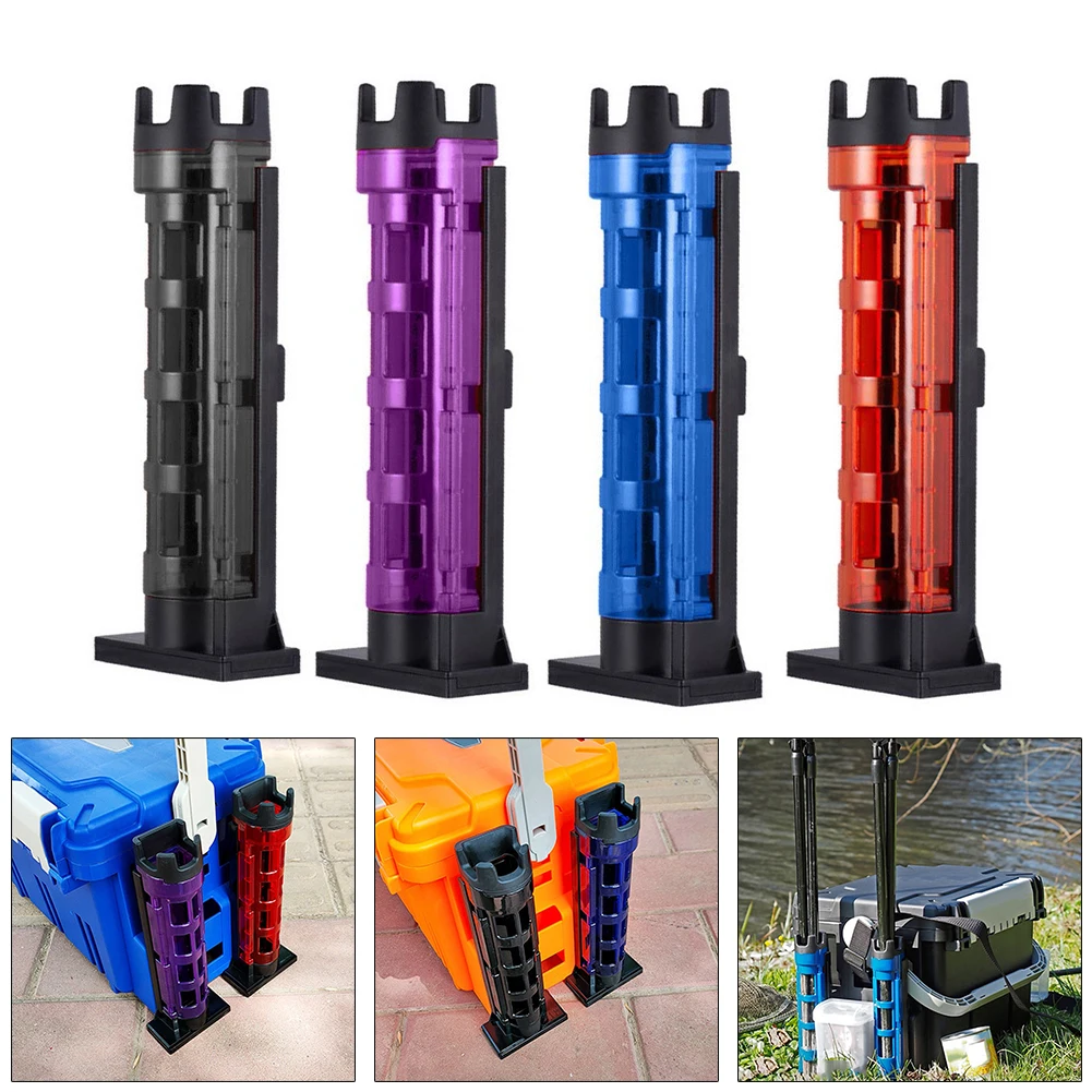 

1pc Rod Holder Raft Fishing Barrel Accessories Vertical Inserting Device For MEIHO Box Fishing Tackle Pesca Iscas Accessories