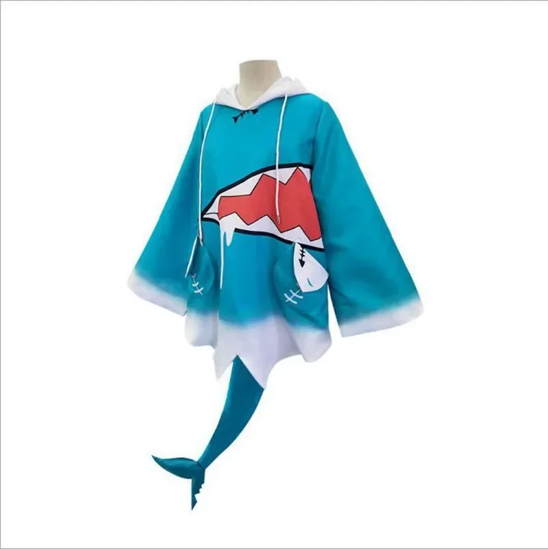 Аниме Hololive Vtuber Косплей Gawr Gura Костюм