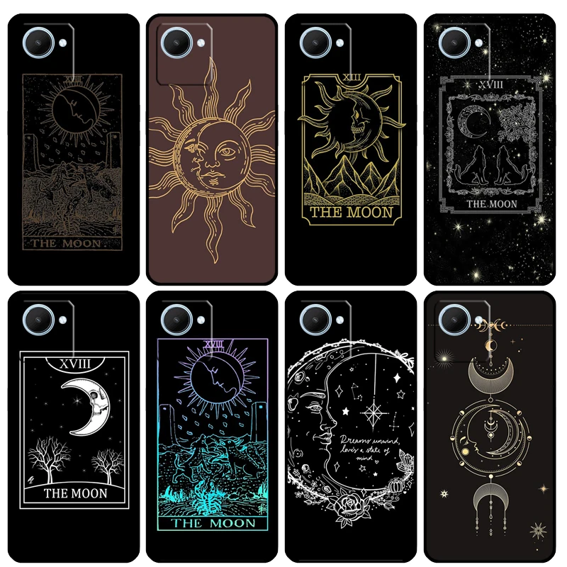 Tarot Moon для Realme C30 C31 C33 C35 C53 C55 C11 C15 C25s C21Y GT Neo 5 3T 2T 9 10 11 Pro Plus чехол