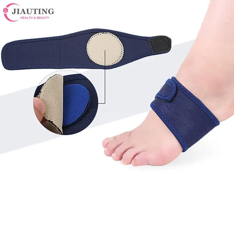 

1 pair Breathable Elastic Silica Gel High Arch Orthotics Bandage for Heel Foot Pain Relief Plantar Fasciitis Orthopedic Insoles