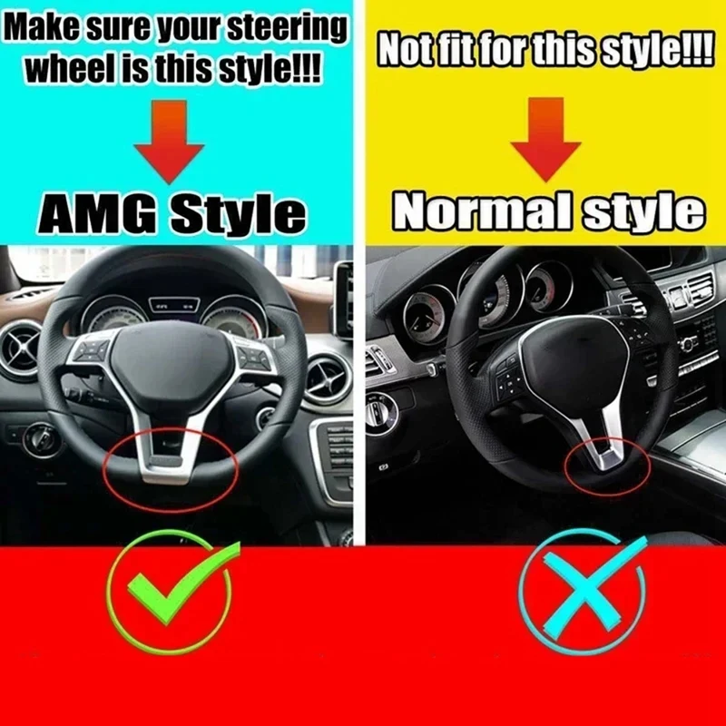 Накладка на раму рулевого колеса для Mercedes Benz Amg A B C E Glk Gla Cla Cls Class W176 W246 W204 W212