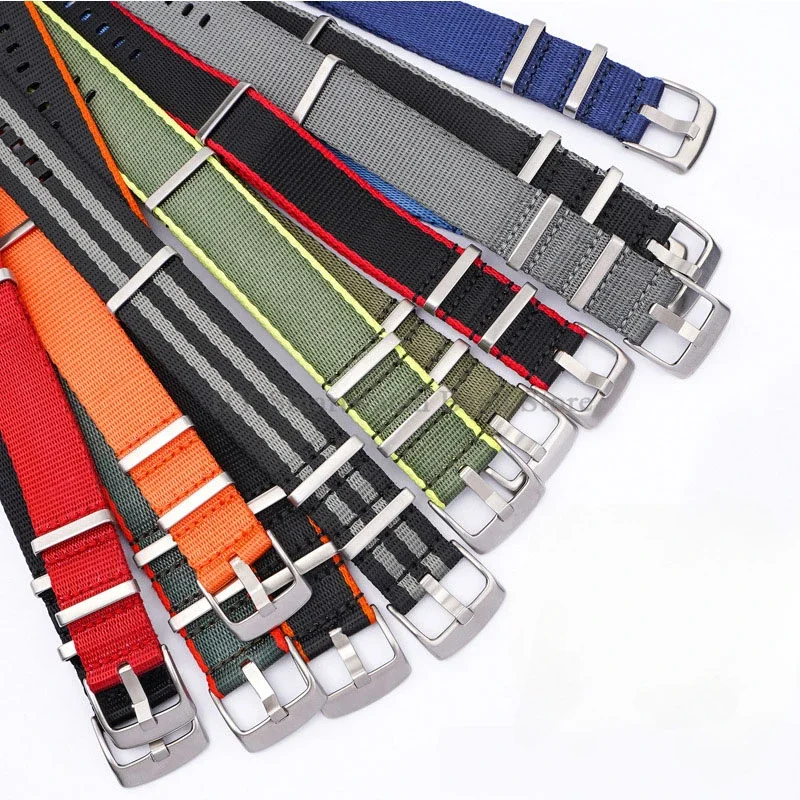 Нейлоновый ремешок премиум-класса 18 мм 20 22 для Omega Seiko военный на запястье Rolex