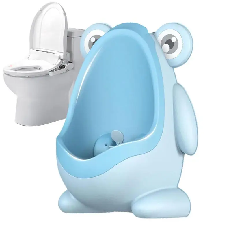 

Kids Pee Potty Cute Frog Baby Pee Training Urinal With Rotating Windmill Funny Aiming Target Bathroom Urinal For Home