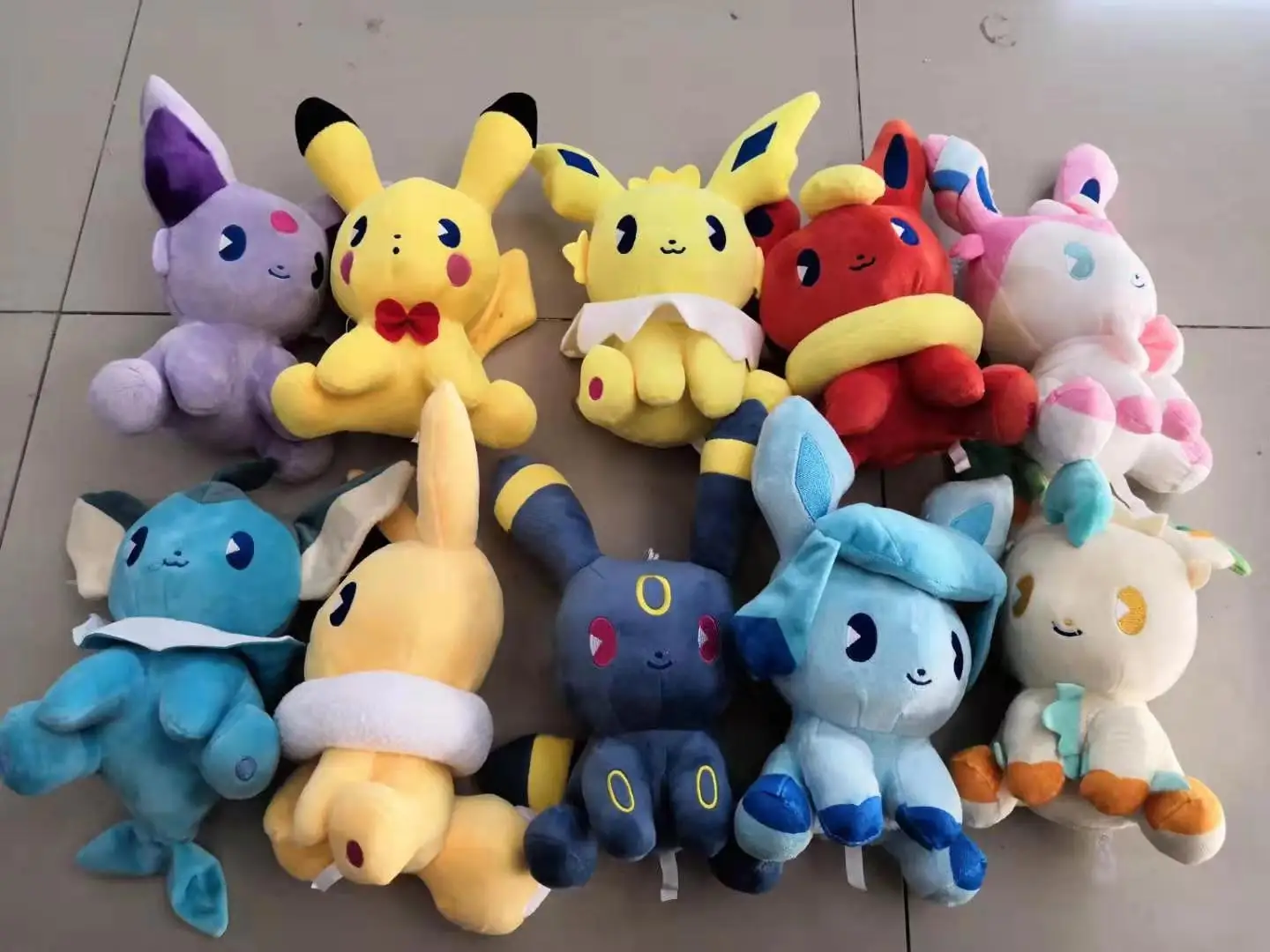 10pcs/set Pokemon Umbreon Flareon Vaporeon Series 12cm Plush keychain Pendant  Stuffed Doll Plush Toy Children's Birthday Gift images - 6