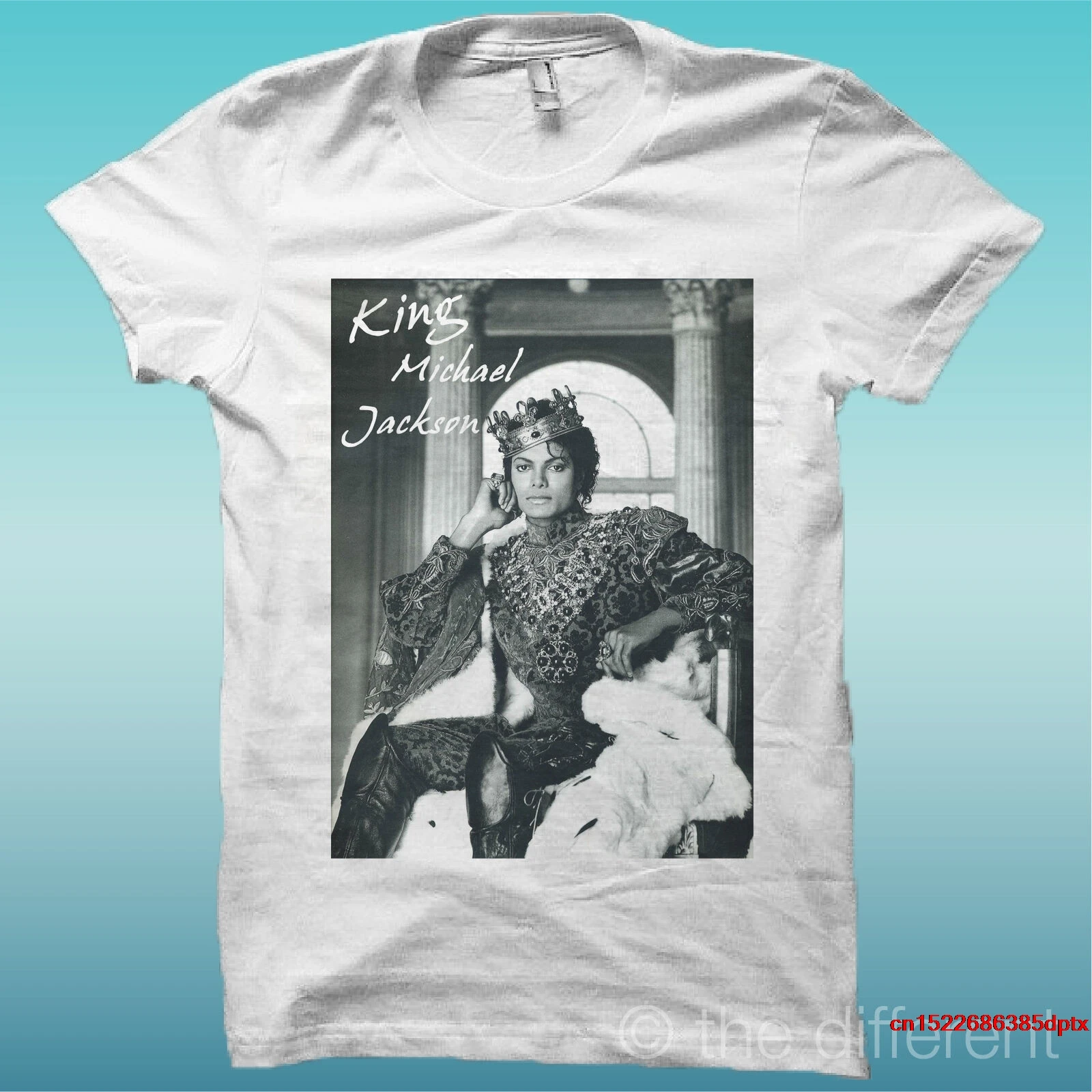 

T-Shirt King Michael Jackson Vintage White man's t-shirt tee