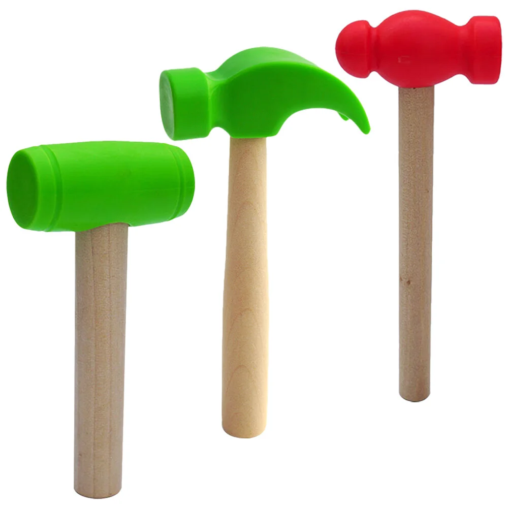 

Simulated Woodworking Toys Small Hammer Kids Beating Gavel Pretend Play Hammers Mallet Pounding Mini Wrench