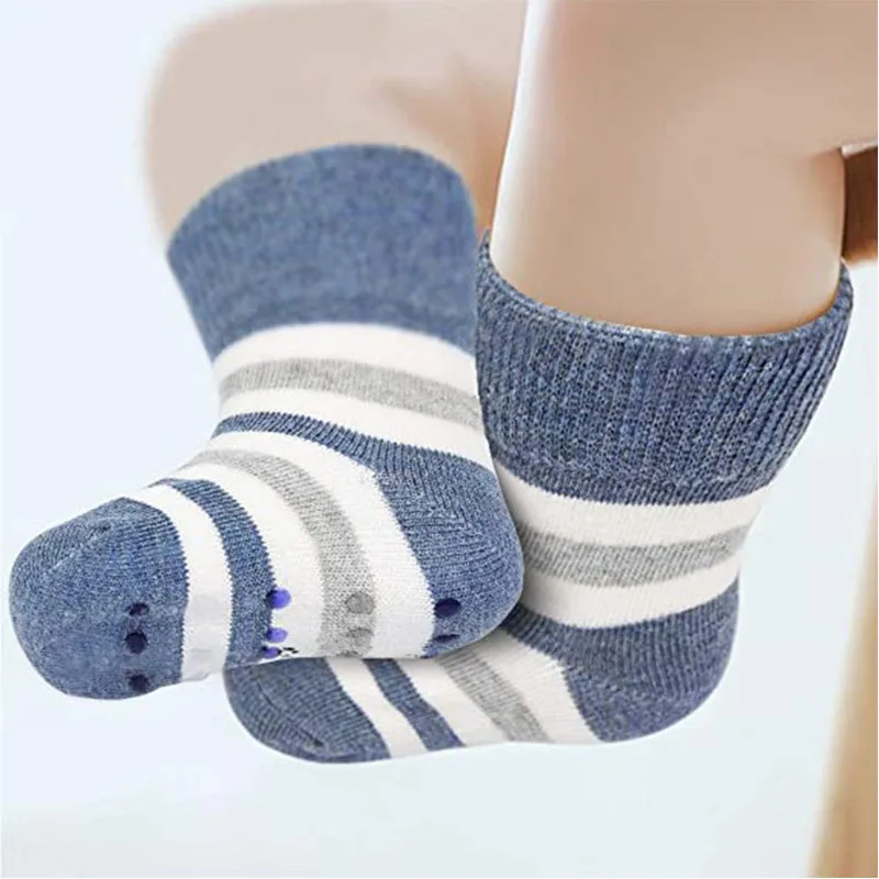 

Baby Socks 6 Packs Toddler Newborn Infant Strong Grip Non Slip Socks Baby Boys and Girls Ankle Socks Soft, Breathable Baby Items