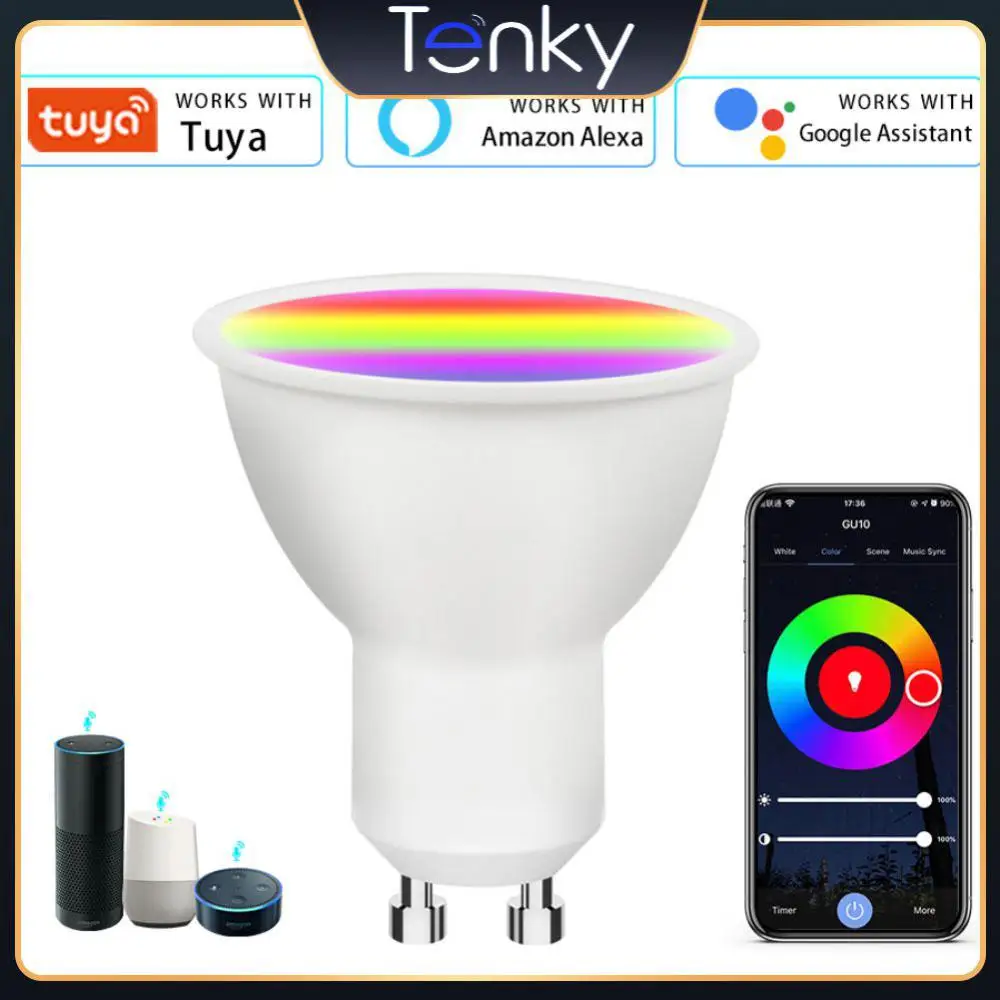 

Rgbcw Wifi Lamp Cup Voice Controlled Smart Bulb 9w Tuya Lamp Bulb Dimming Smart Home 7w