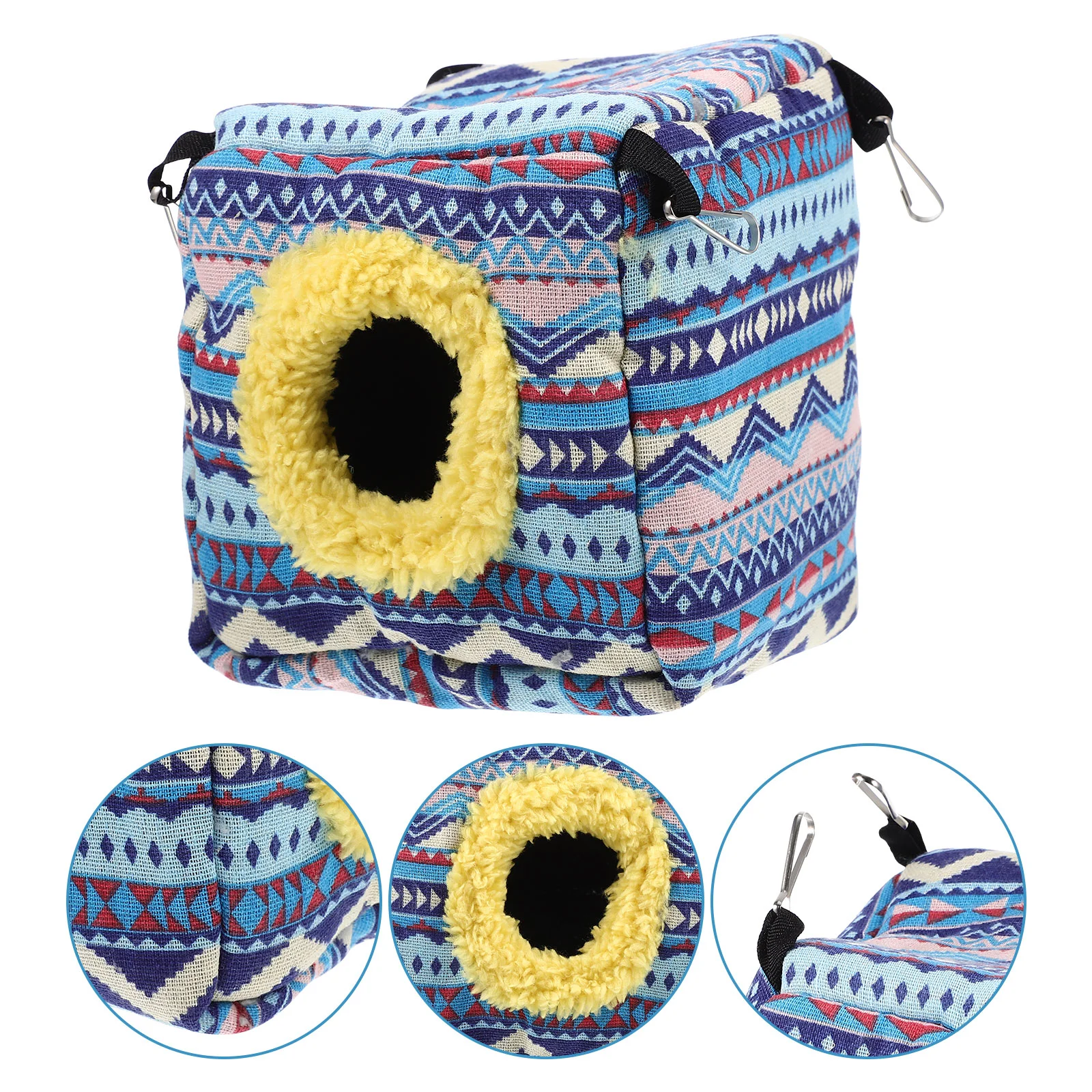 Скрывалка для хомяка игрушки кроликов гнездо белка зимний гамак теплый сахарный