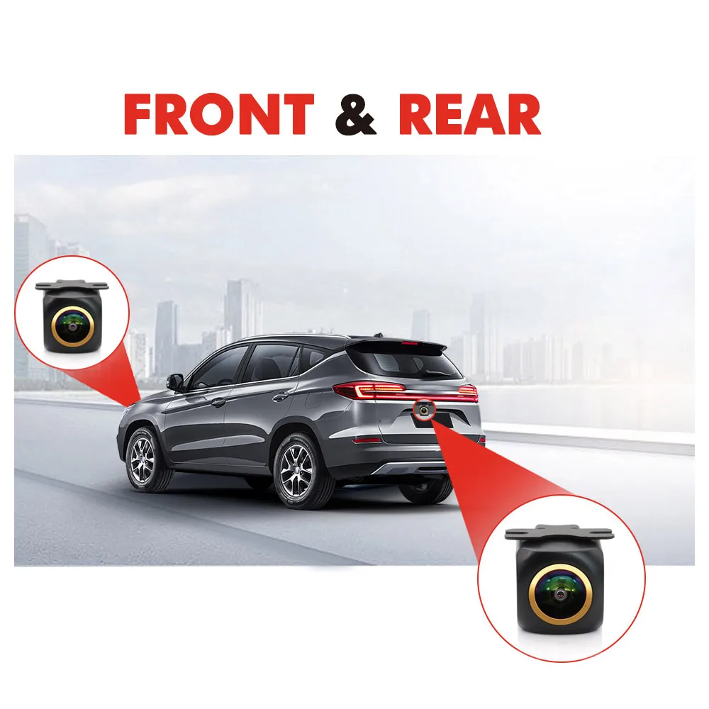 Автомобильная камера заднего вида SMARTOUR с углом обзора 180 градусов и ночным