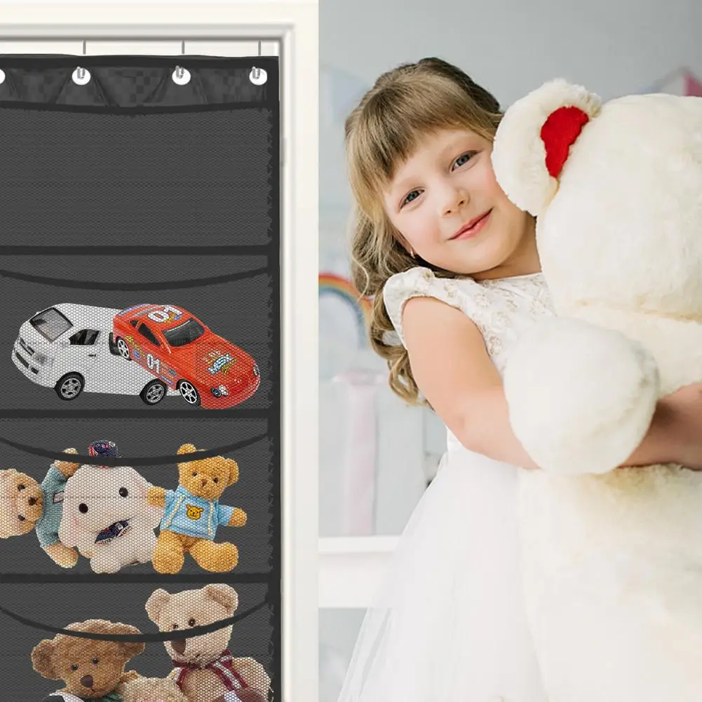 

Hanging Storage Bag Space Saving 420 Oxford Cloth Door Organizer With 4 Large Pockets For Kids Room Bathroom