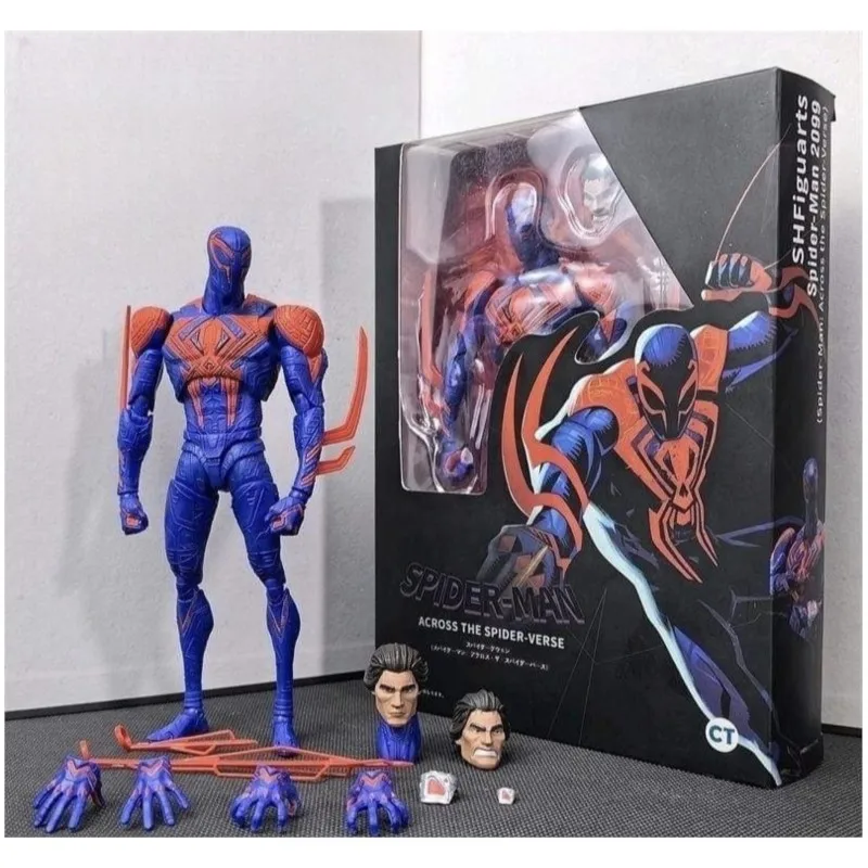 CT Toys Shf Miguel O'Hara Action Figure Marvel Across The Spider-Verse Model Miles Morales Spider-Man 2099 O Hara Figures Gift