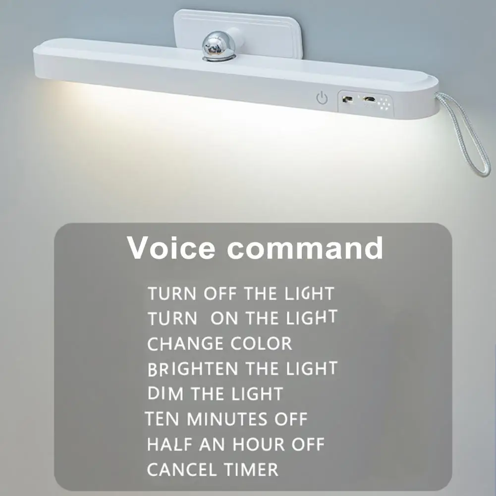 

Led Lamp Makeup Mirror Lamp Super Bright Wireless Vanity Light Dimmable Flicker-free Led Fixture for Bathroom Usb Rechargeable