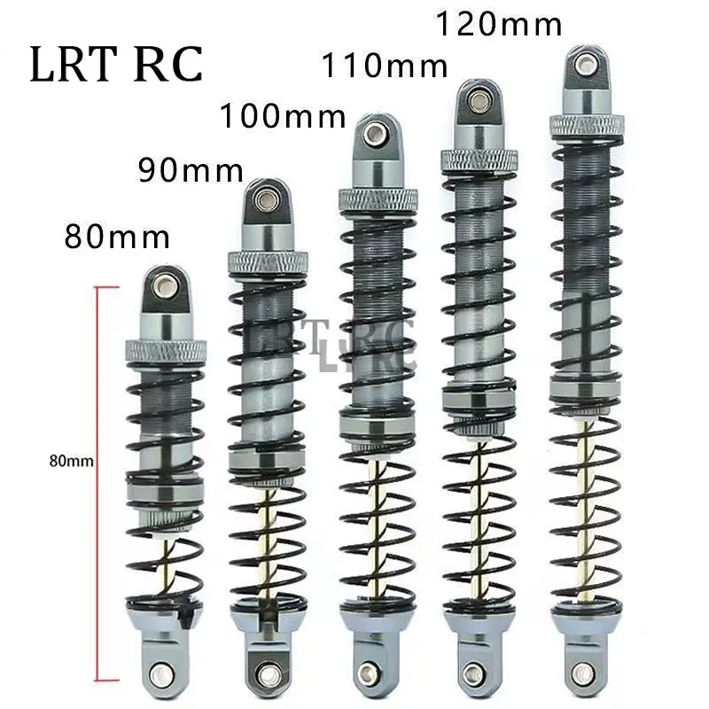 

4pcs Metal 70mm 80mm 90mm 100mm 110/120mm Shock Absorber Oil Damper for 1/10 RC Crawler Car Axial SCX10 90046 AXI03007 TRX4 TRX6