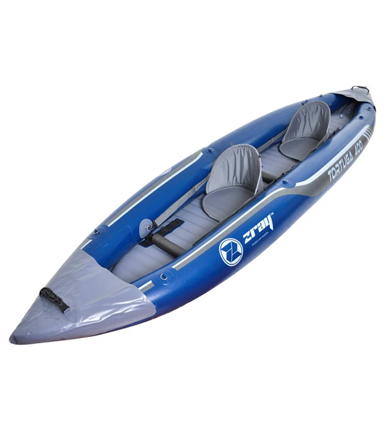 

Jilong Zray Tahiti Kayak laminated PVC Kayak 2 person with adjustable inflatable seats foot pump and Paddle