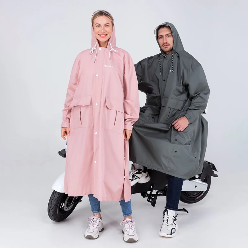 Yellow Electric Motorcycle Raincoat Poncho Men Women Waterproof Rain Coat Travel Fashion Raincoats