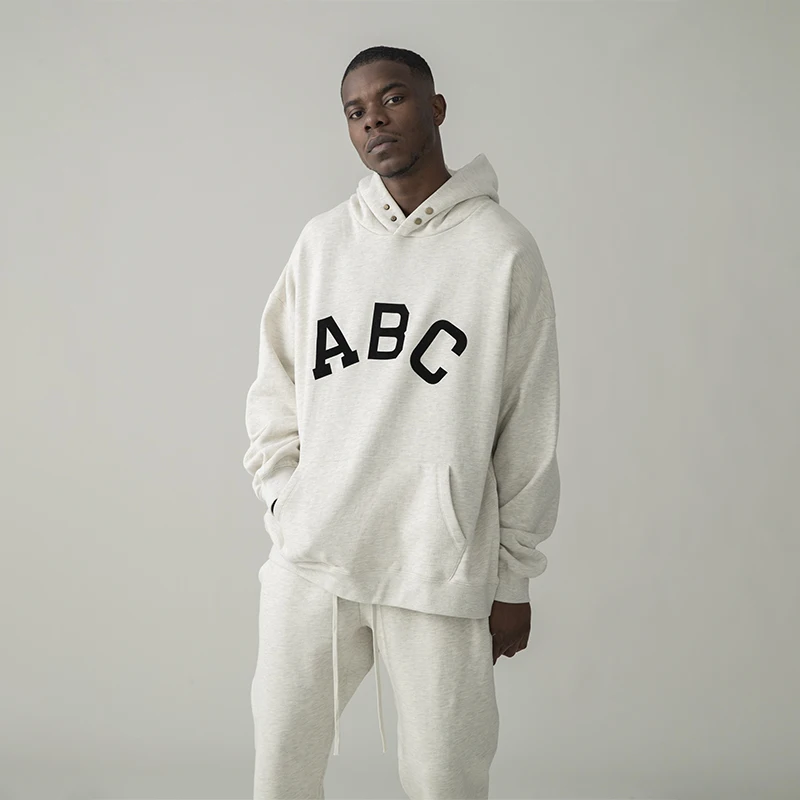

Толстовка Спортивная для мужчин и женщин, Свитшот оверсайз с принтом ABC, уличная одежда, комплект одежды из 7 предметов