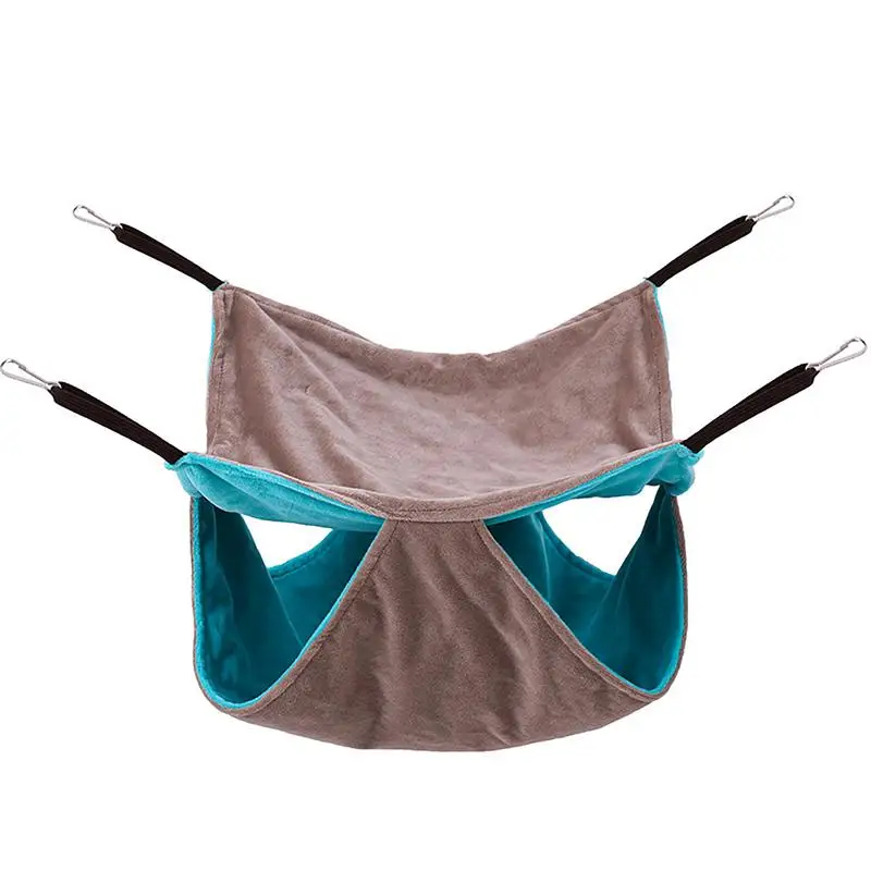 

Warm Hamster Hammock Double-layer Plush Hanging Beds House Small Animal Cage Squirrel Guinea Pig Mini Hanging Warm Nest