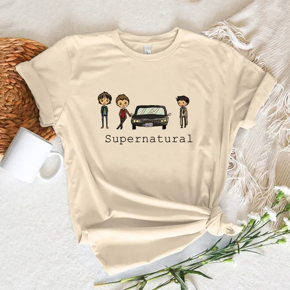 Сверхъестественная женская футболка комикс манга дизайнерская одежда Манга