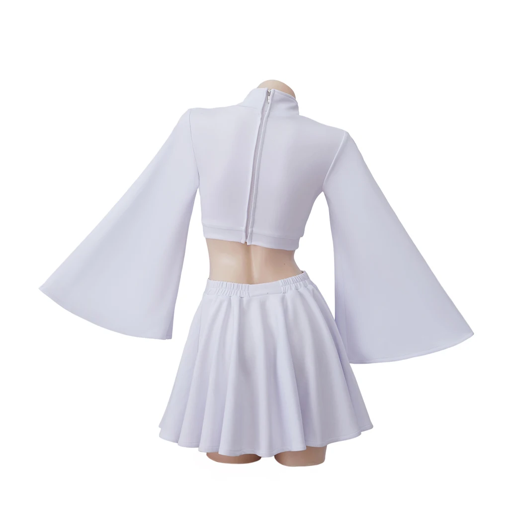 В наличии фильм Лея Раб косплей женское сексуальное белое платье наряды