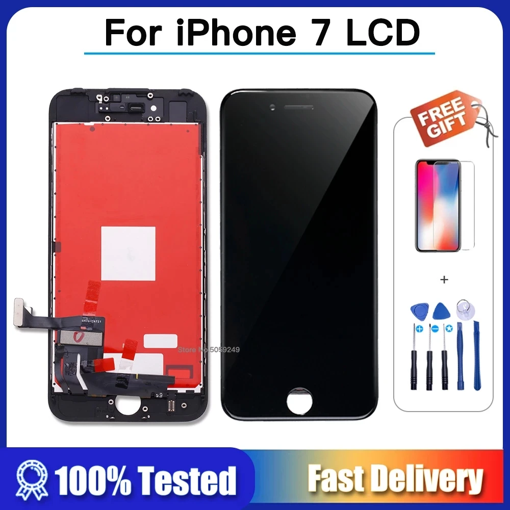 

OEM LCD Display For iPhone 7 ip7 7G Screen Digitizer 3D Touch Assembly A1660 A1778 A1779 Replacement LCD Tools protect glass