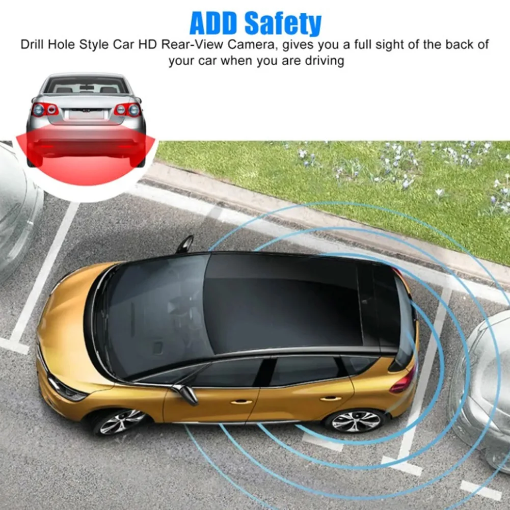 Автомобильная камера заднего вида AHD720/CVBS 170 ° Широкоугольная регулируемая