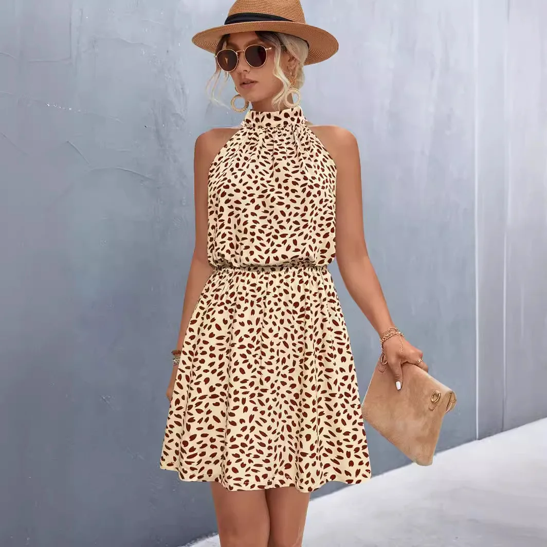 Новинка весна-лето 2024 женская мода элегантность для отдыха сексуальное платье с