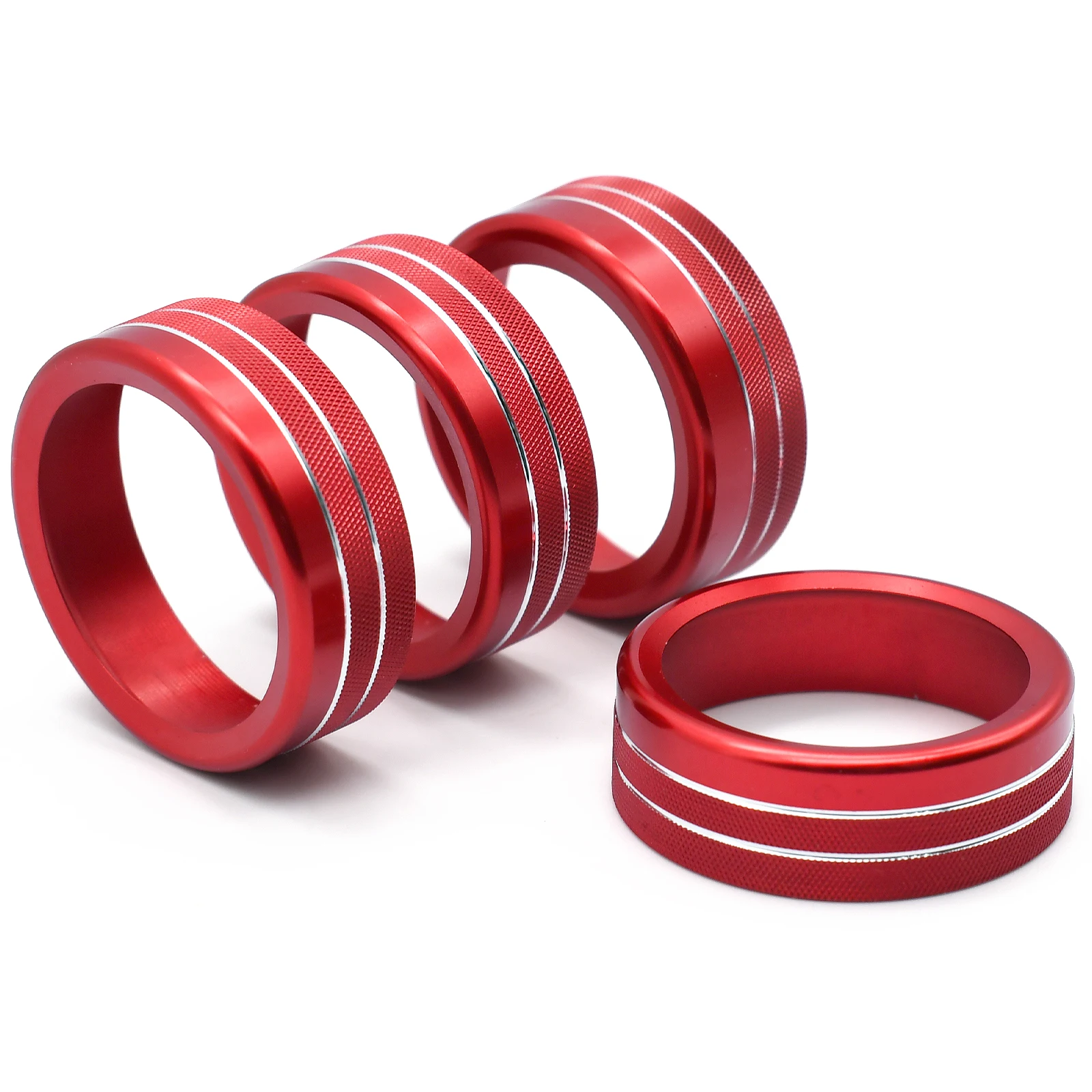 

4 шт. для Toyota Tacoma 2016-2021 Кондиционер авто переключатель кнопка CD кольцо Крышка Наклейка Декор отделка Аксессуары для стайлинга