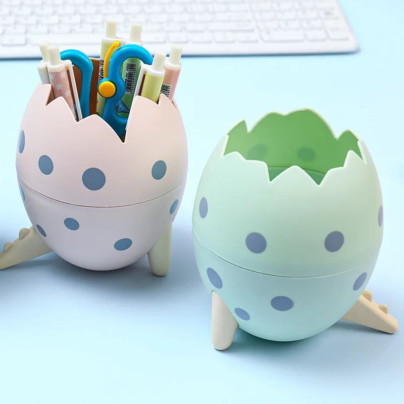 

Новинка, симпатичный пластиковый держатель для ручек в виде Яйца динозавра, подставка, органайзер для офисного стола, контейнер для карандашей, коробка для хранения канцелярских принадлежностей, подарок для детей