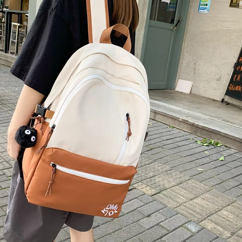 

EnoPella Fashion Women Nylon Backpack Bookbag Lady Travel Mochila Cute Waterproof Female Rucksack for College Girl School Bag