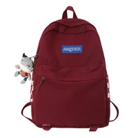 waterproof nylon women backpack multi pocket student rucksack female travel bag book schoolbag for teenage girl boys satchel