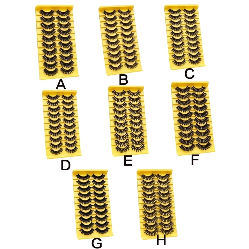 

False Eyelashes Russian Strip Lashes D Curly Natural Wispy Eyelashes