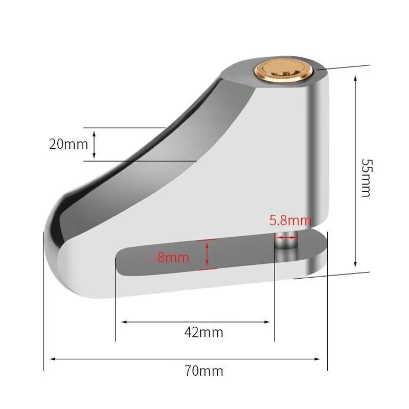 Мотоциклетный велосипедный замок защитный диск из легированной стали