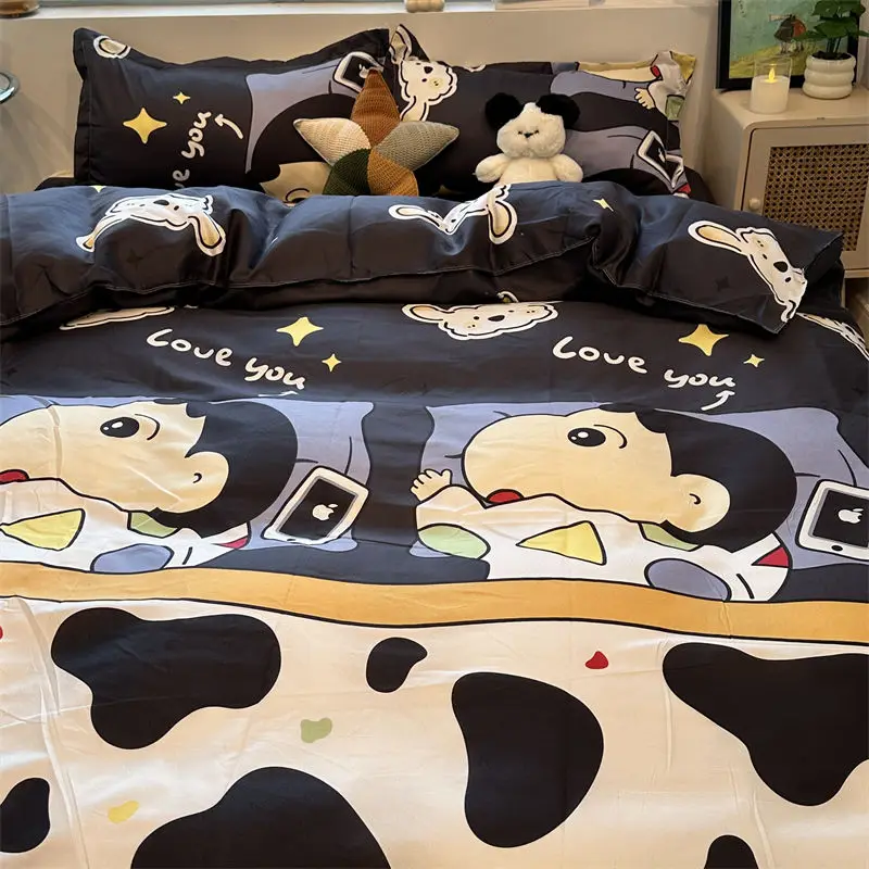 Новый милый модный мультяшный карандаш Shin Chan хлопковый 1 5M1 8 комплект постельного