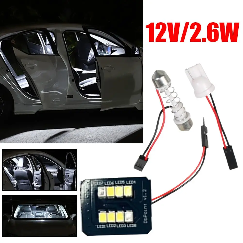 Ome Light 2835 8smd Светодиодная панель может автомобильное чтение T10 База с адаптером