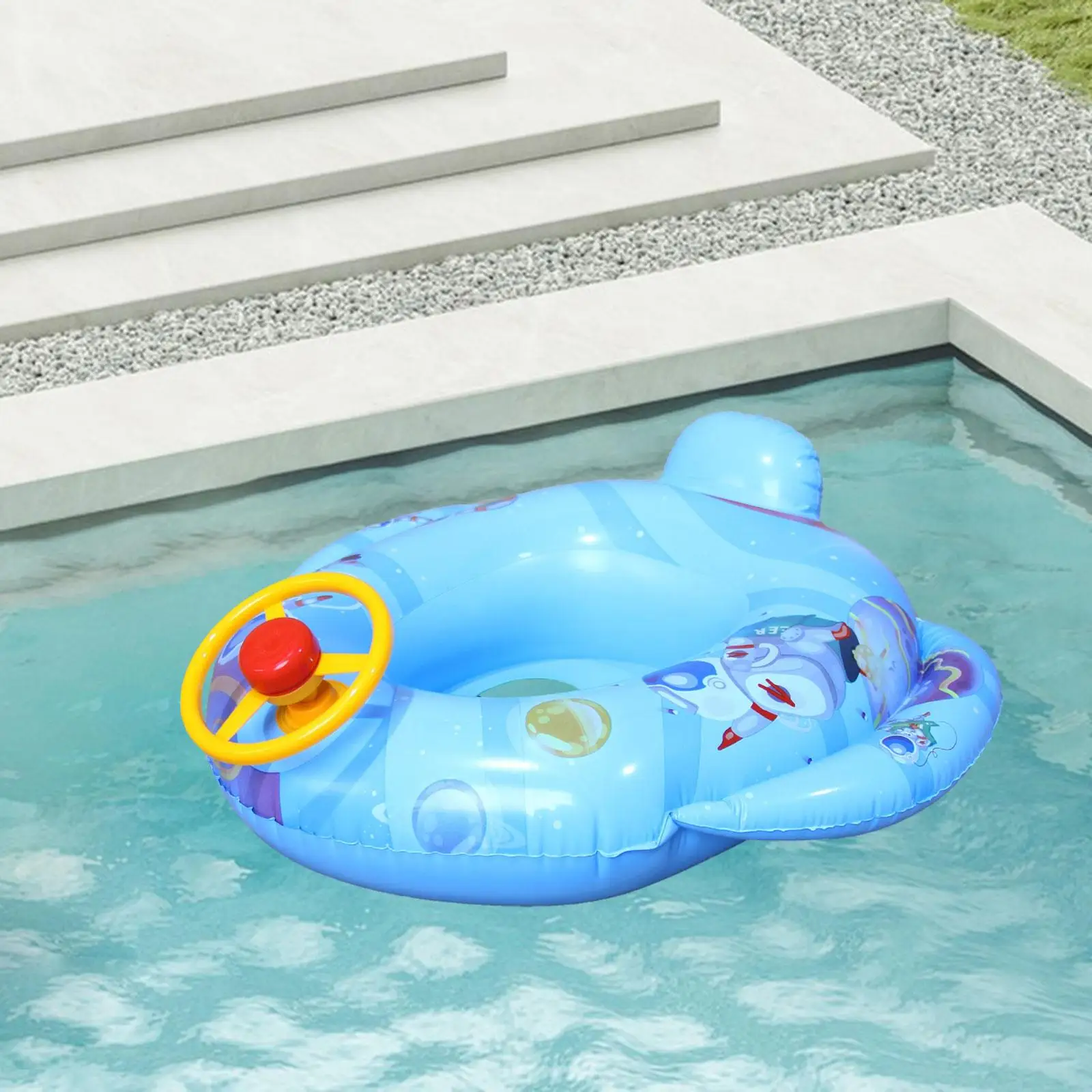 

Inflatable Float Water Raft Lightweight Foldable Baby Swimming Float Swim Float for Children Girls Boys Infant Babies Beach