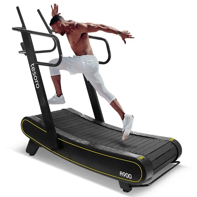 

air runner Non-Motorized woodway curved treadmill for Sprint gym equipment treadmill fitness running machine